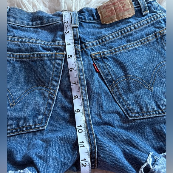 Levi’s 550 Relaxed Fit High Rise Denim Shorts Size 8 M - Picture 6 of 6